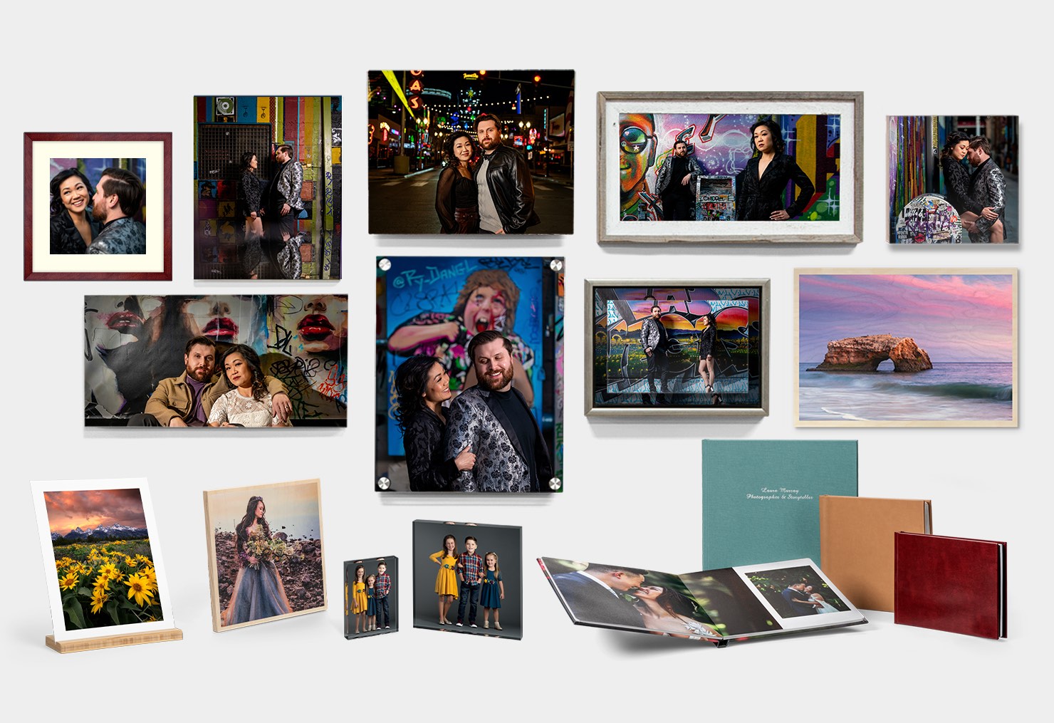 A sample of Bay Photo Lab products
