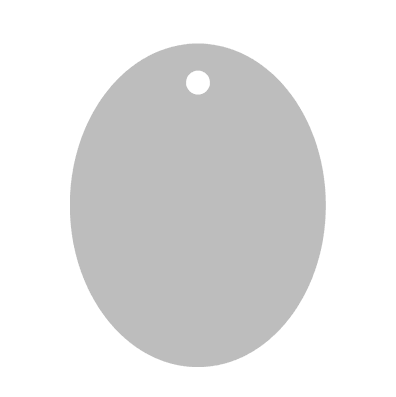 Oval Metal Ornament